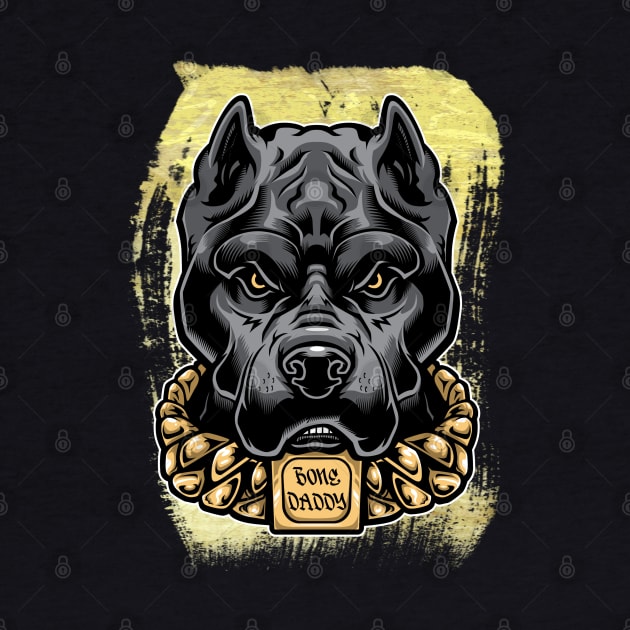 Bone Daddy Fierce Bully Dog by Long-N-Short-Shop